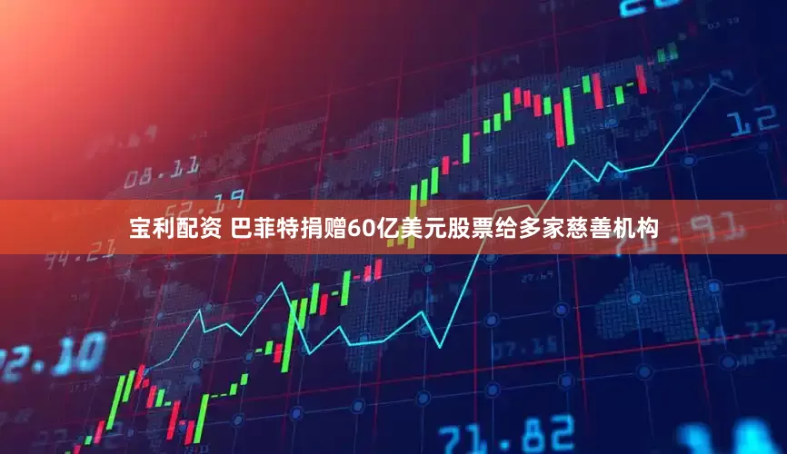 宝利配资 巴菲特捐赠60亿美元股票给多家慈善机构