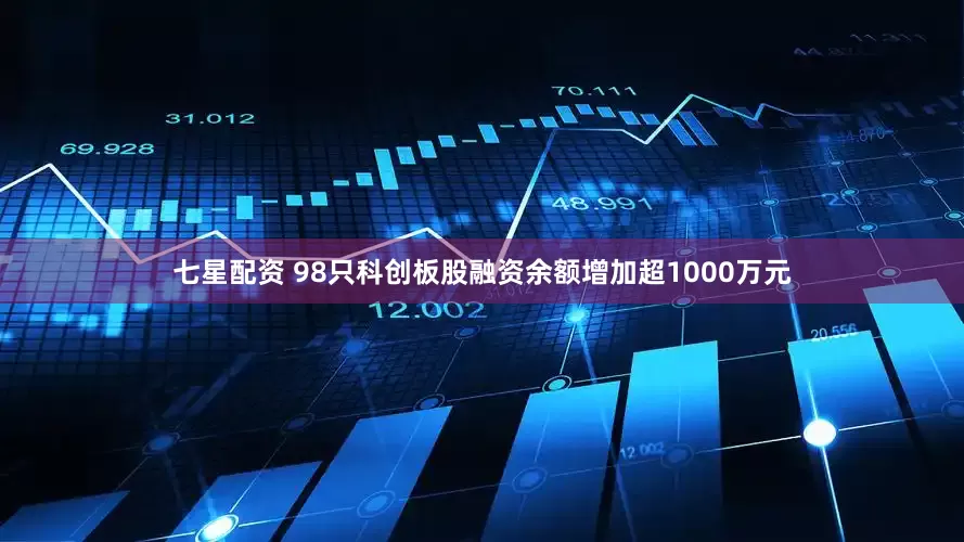 七星配资 98只科创板股融资余额增加超1000万元